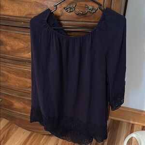 Elegant Navy Women's Blouse
